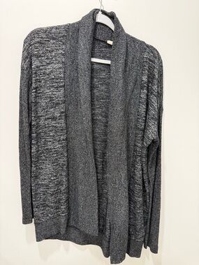 GAP Women's Open-Front Cardigan in Charcoal Heather